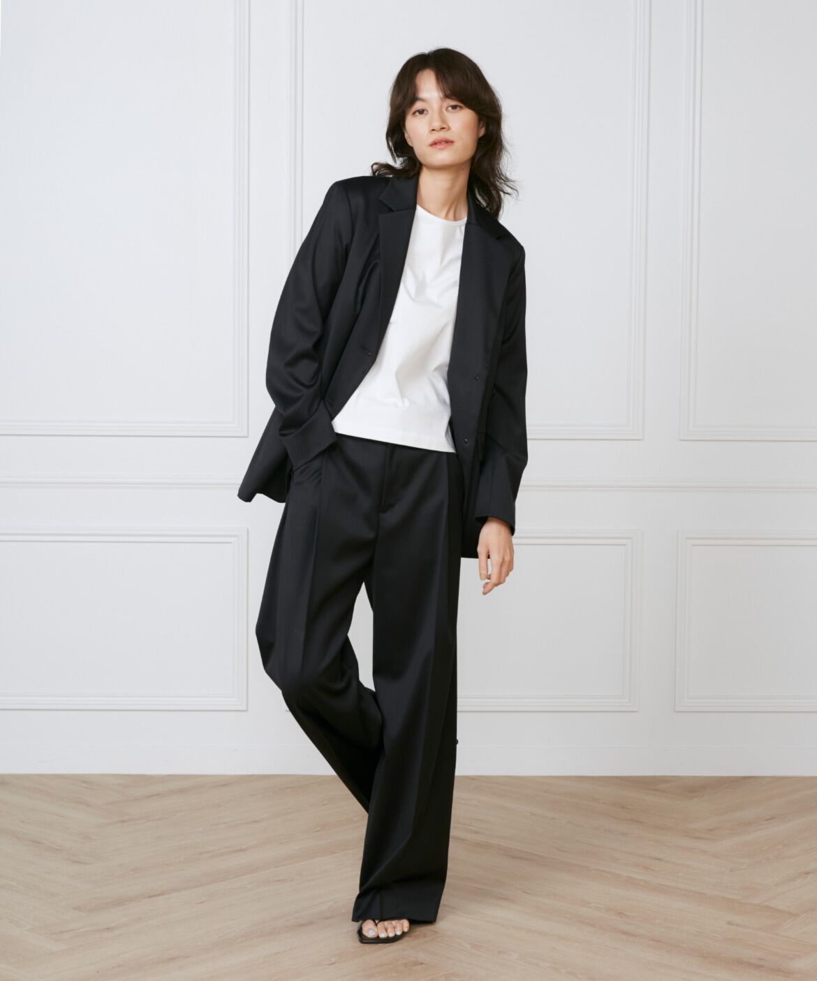 INED「《大きいサイズ》2wayデザインジャケット《la veille by SUPERIOR CLOSET》」|テーラードジャケット|