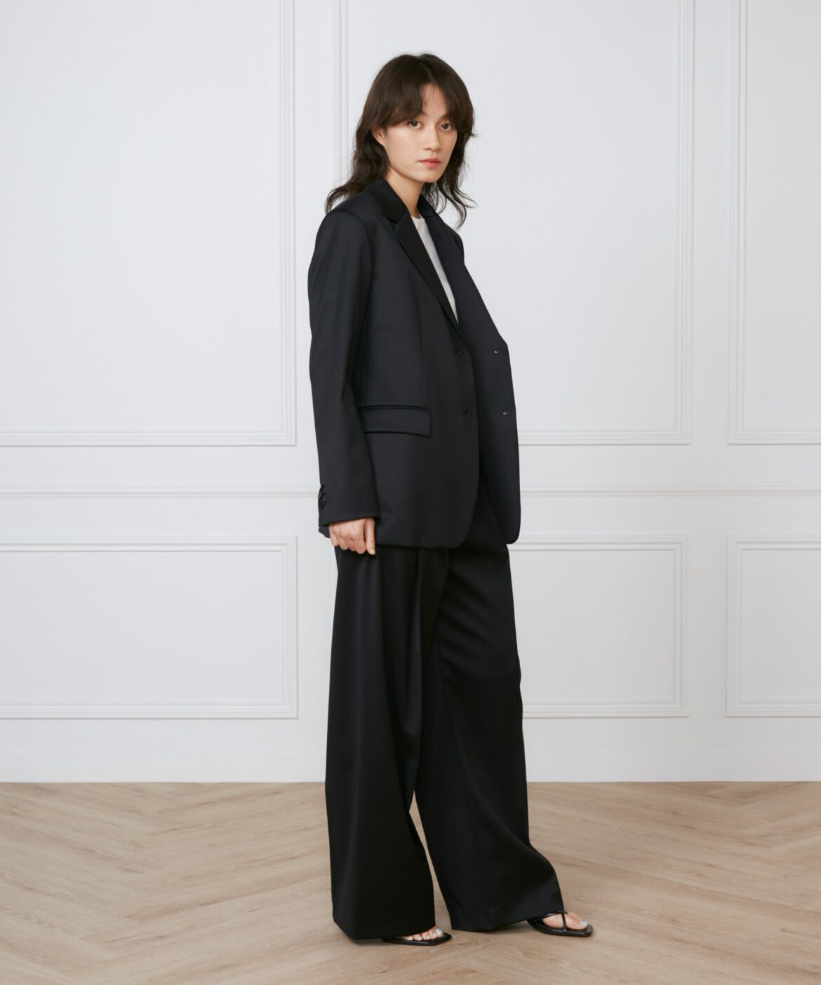 INED「《大きいサイズ》2wayデザインジャケット《la veille by SUPERIOR CLOSET》」|テーラードジャケット|
