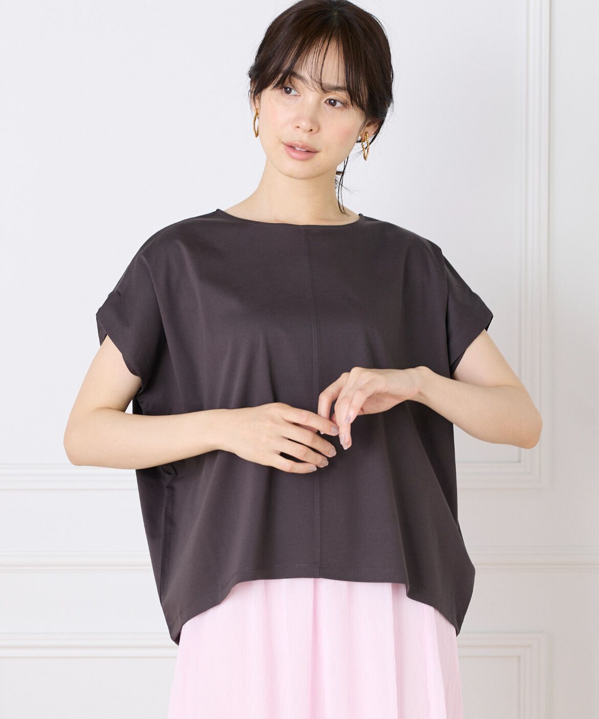 DAY by DAY it&rsquo;s international「ボックスシルエットプルオーバー」|Tシャツ・カットソー|チャコールグ 3