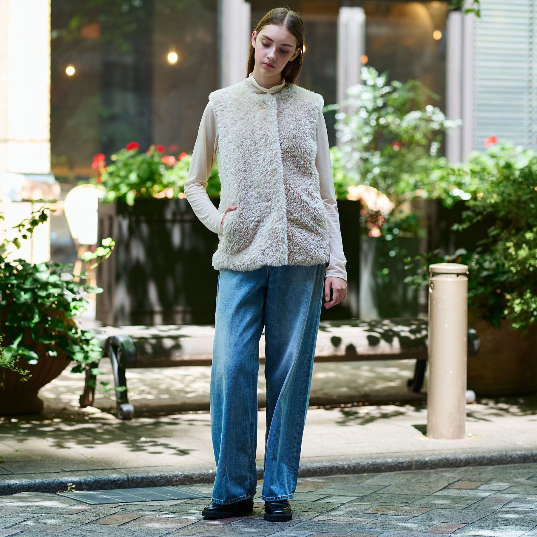 DRESSTERIOR「エコファージレ」|ノーカラーコート|