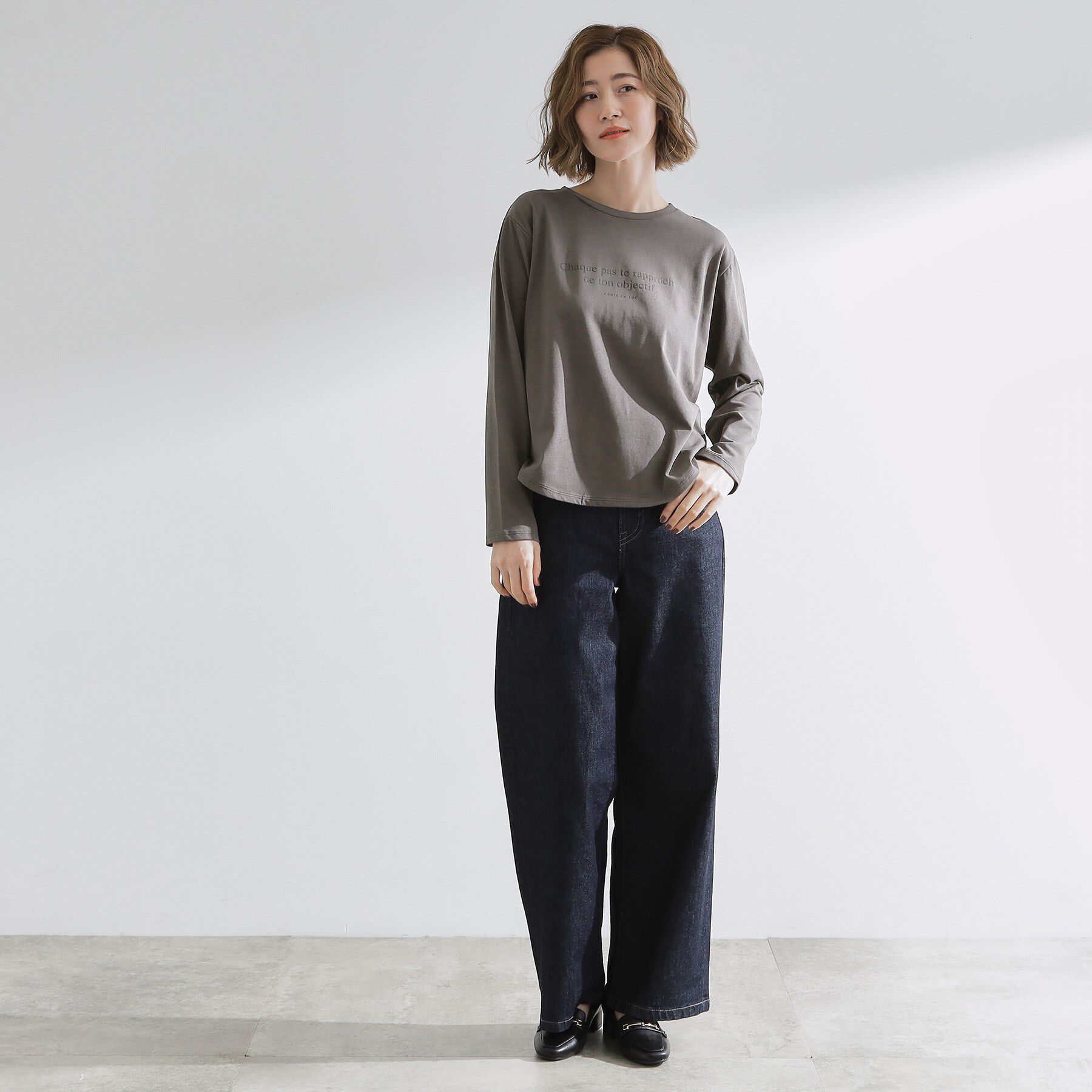 grove「【UVカット】ロゴアソートベーシックロンT」|Tシャツ・カットソー|