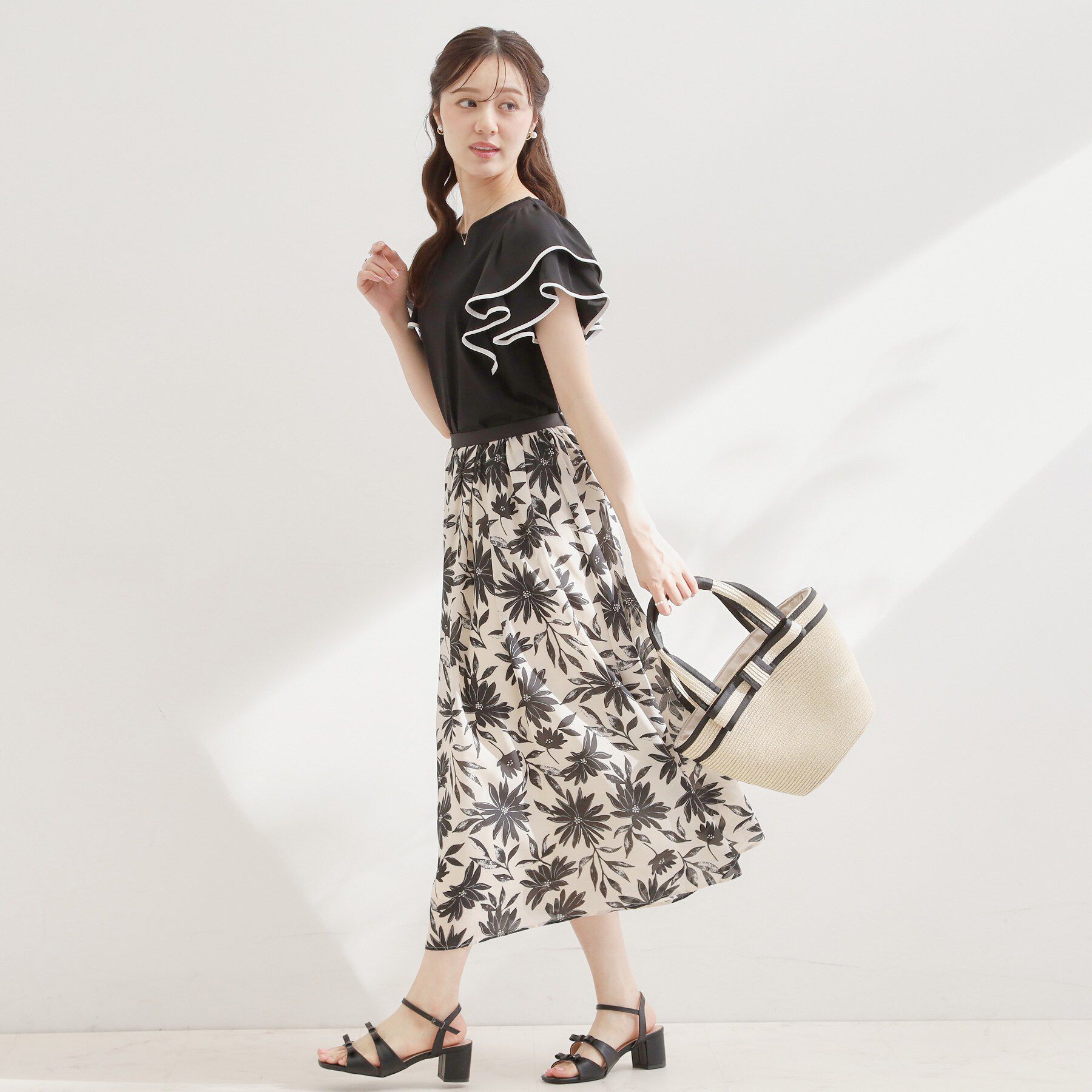 Couture broach「60シルラッフルフレアスリーブ」|Tシャツ・カットソー|