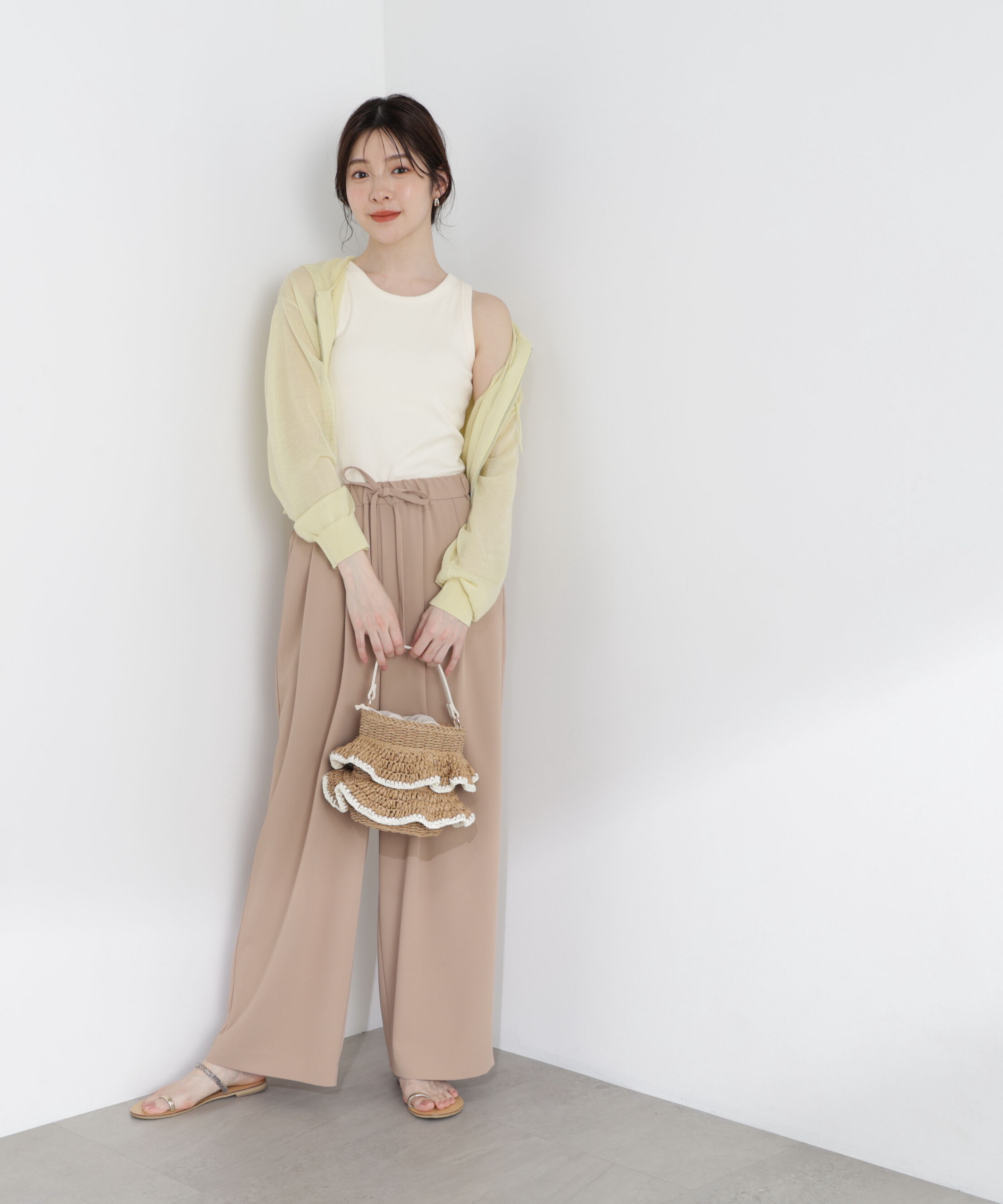 PROPORTION BODY DRESSING「＜青島心さん着用＞〈a/mie〉シアーニットパーカー」|ニット・セーター|
