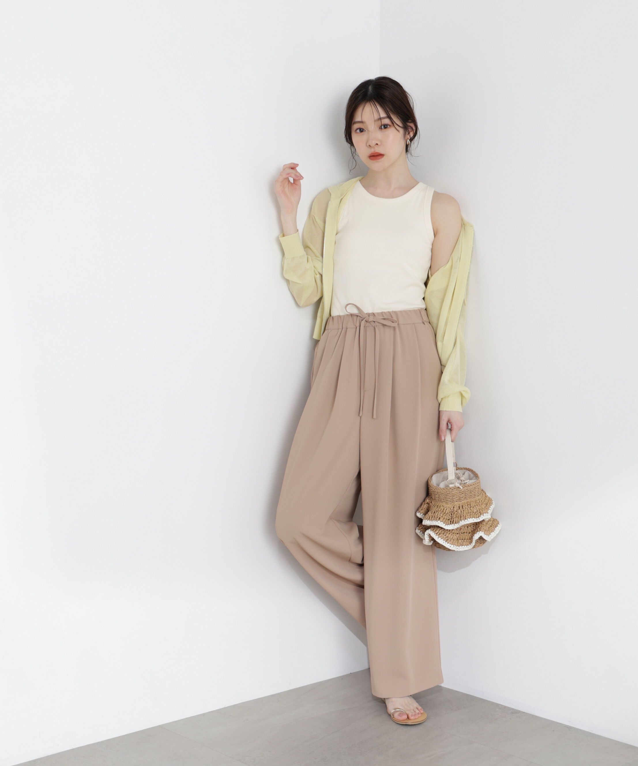 PROPORTION BODY DRESSING「＜青島心さん着用＞〈a/mie〉シアーニットパーカー」|ニット・セーター|