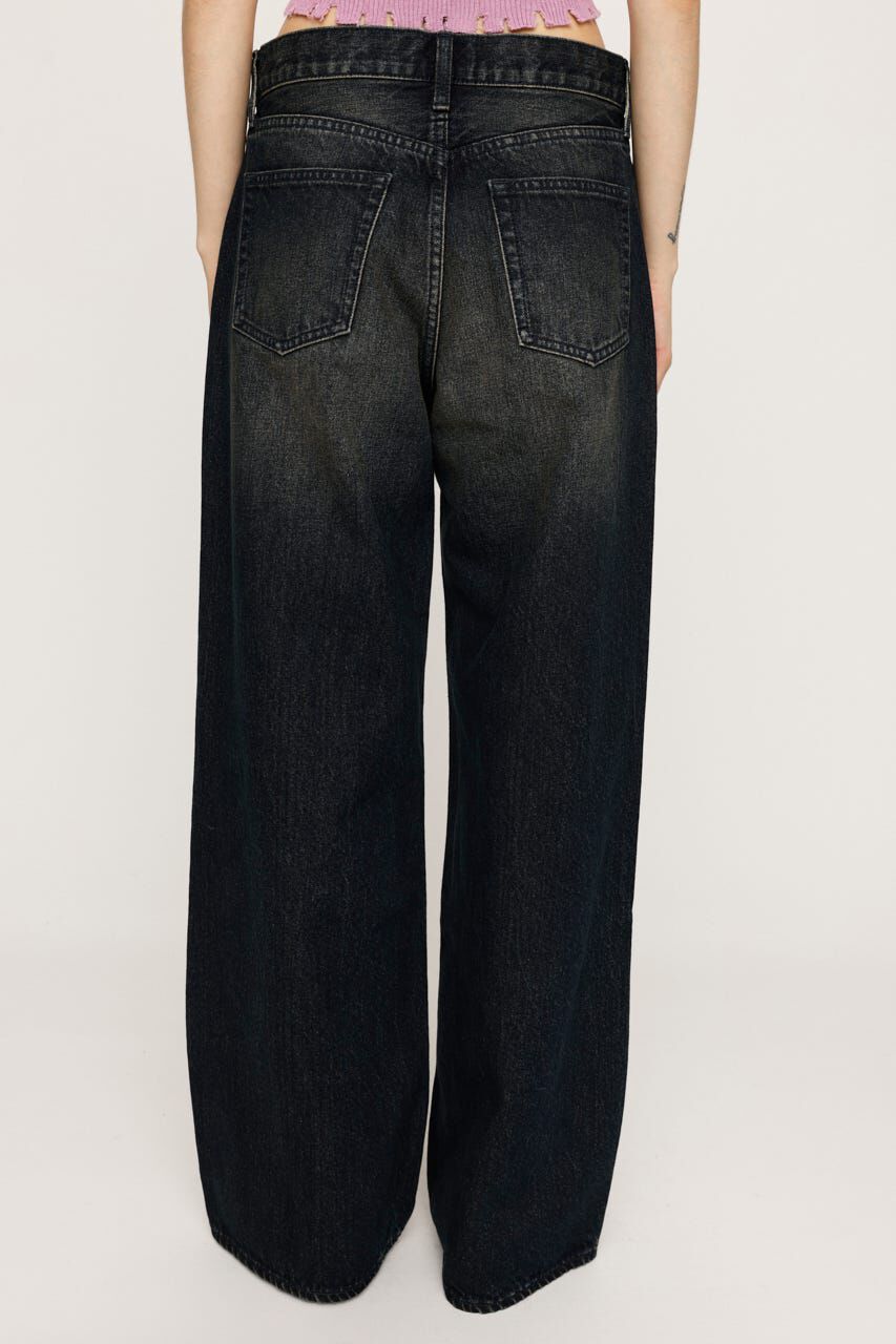 SLY「LAYERED STRAIGHT DENIM パンツ」|デニム|