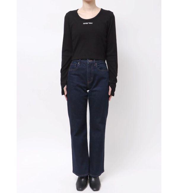 MURUA「ロゴラメテレコトップス」|Tシャツ・カットソー|