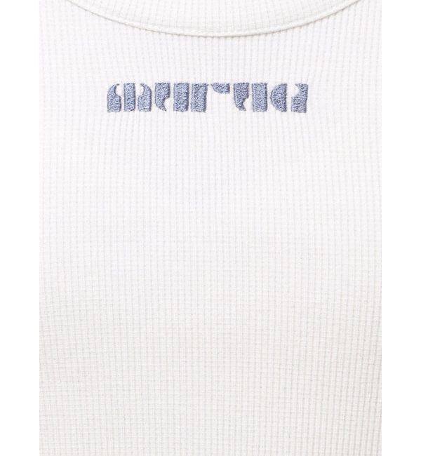 MURUA「ロゴラメテレコトップス」|Tシャツ・カットソー|