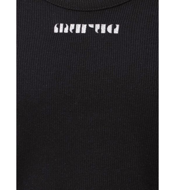 MURUA「ロゴラメテレコトップス」|Tシャツ・カットソー|