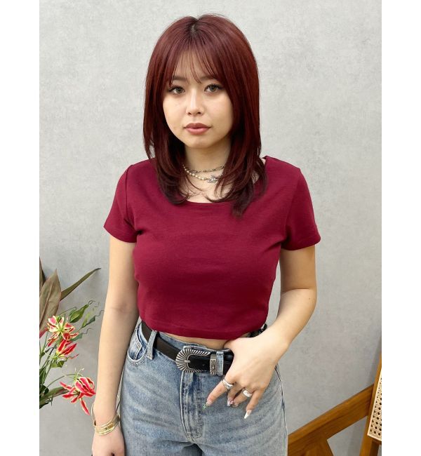 EVRIS「BASICシンプルショートTシャツ」|Tシャツ・カットソー|