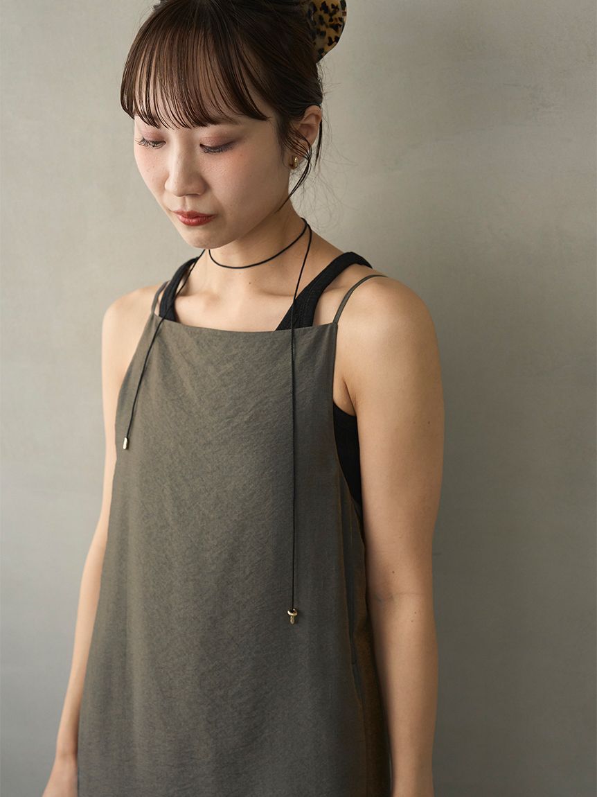 emmi atelier「エプロンライクキャミワンピース」|ワンピース|
