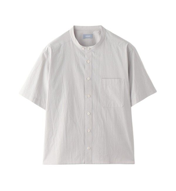 MACKINTOSH PHILOSOPHY「GREY LABEL バンドカラーショートスリーブシャツ」|シャツ・ブラウス|グレー