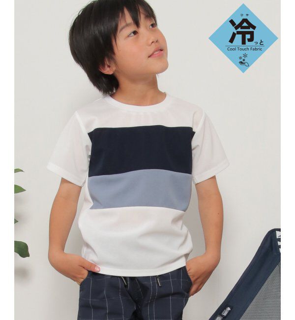 ikka kids「MK横切り替えTシャツ（120~160cm）」|Tシャツ・カットソー|