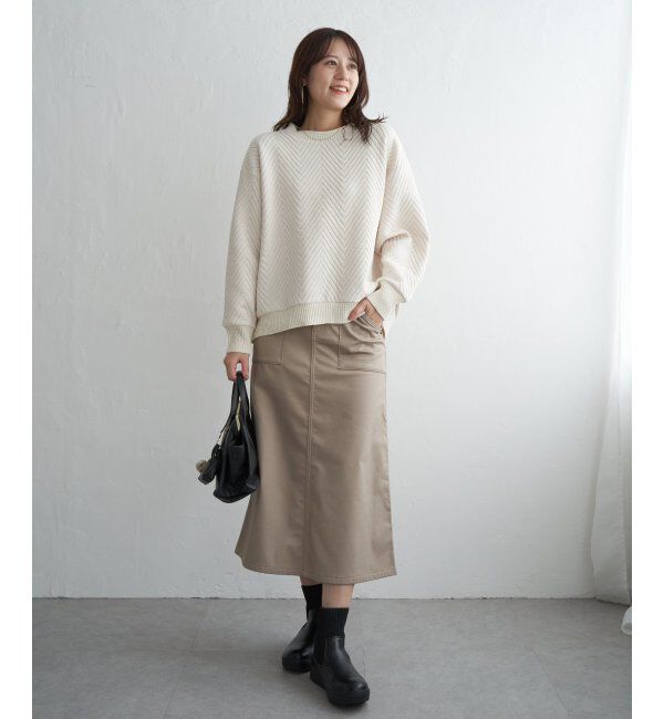 ikka「フクレ幾何ジャガードプルオーバー」|その他|
