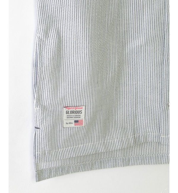 ikka kids「【親子コーデ】サッカースナップシャウター（110~160cm）」|シャツ・ブラウス|