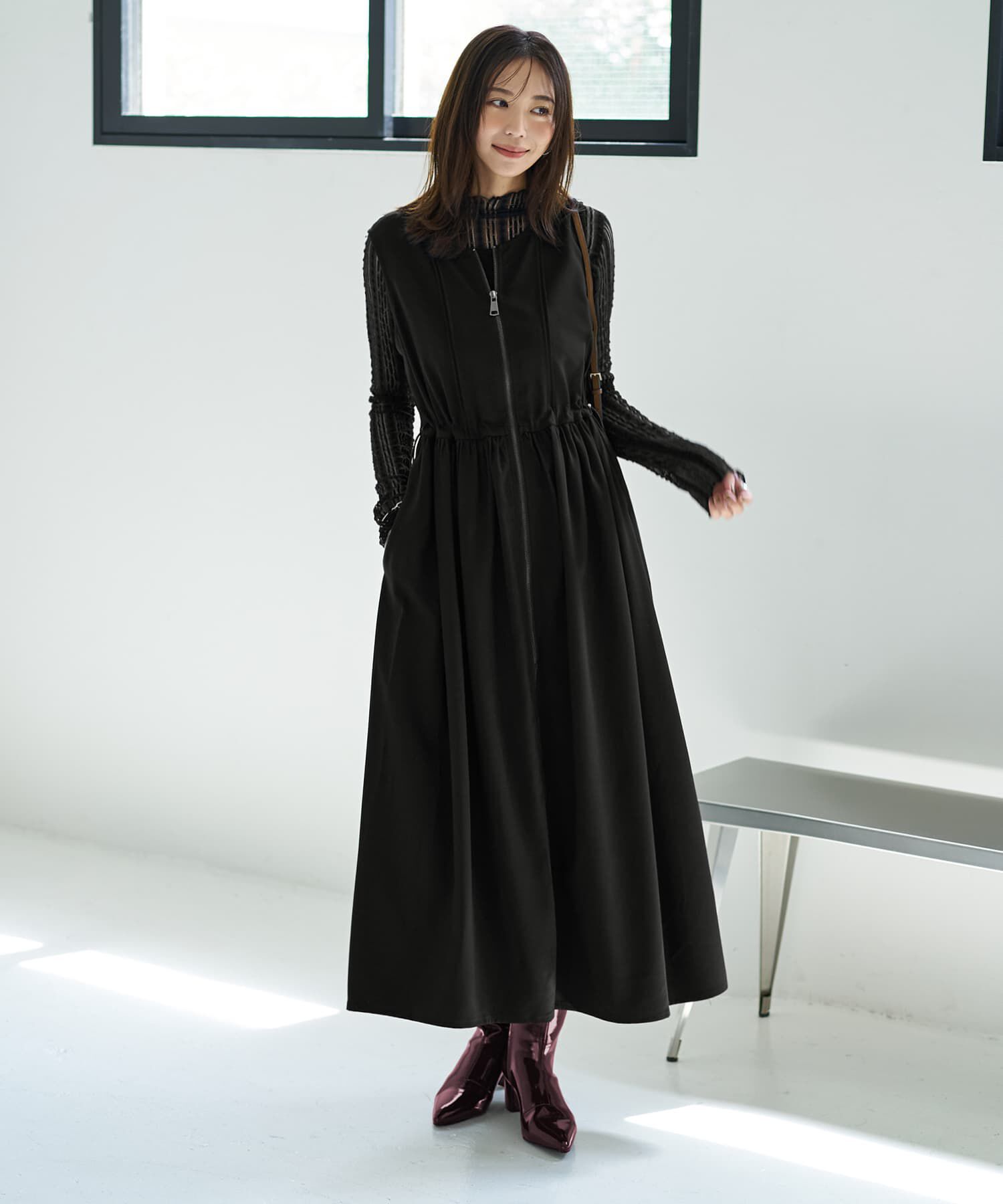 STYLE DELI「ダブルファスナージャンパースカート」|ワンピース|