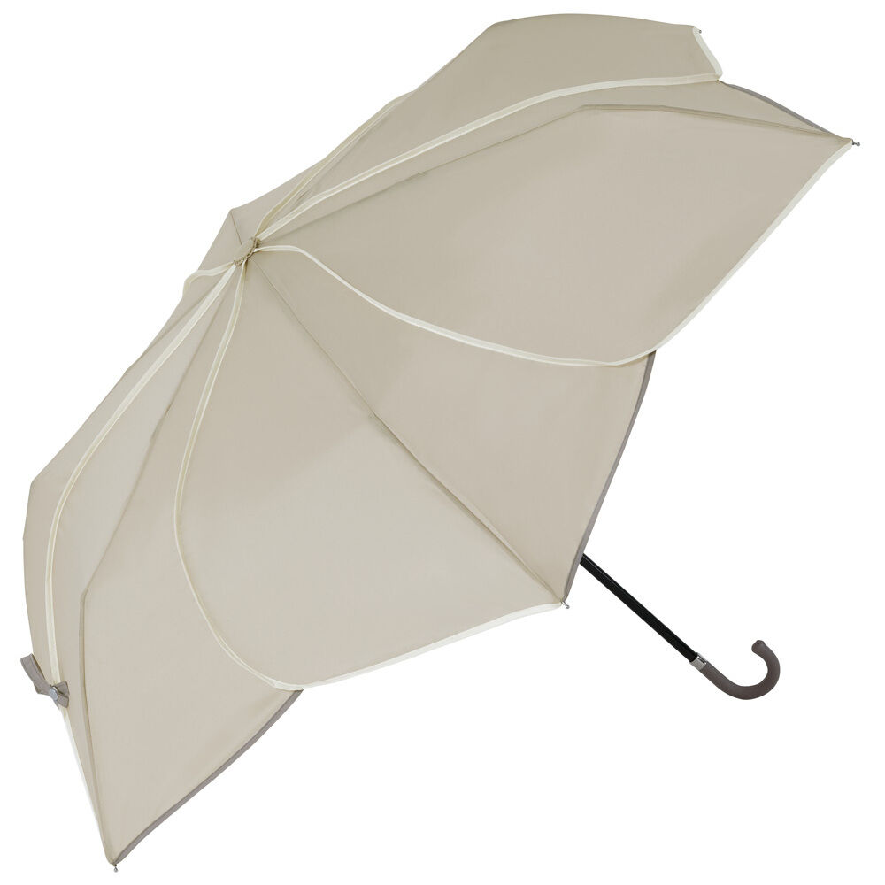 BACKYARD FAMILY「because ビコーズ 折りたたみ傘 レディース 50cm 通販 晴雨兼用傘 折り畳み傘 雨傘」|傘|グレー1