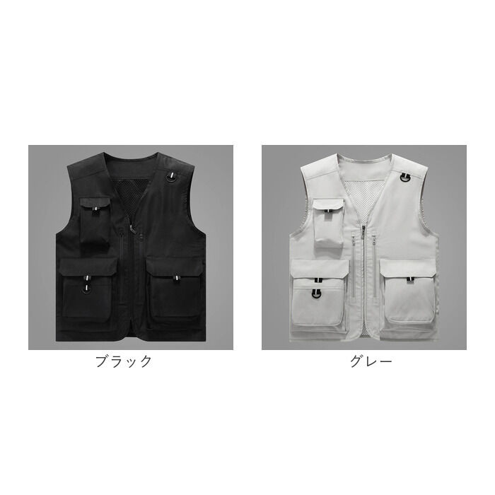 BACKYARD FAMILY「フィッシングベスト 登山 釣り ベスト 薄手 通販 ジレ ジャケット 釣りベスト カメラマンベスト」|その他|