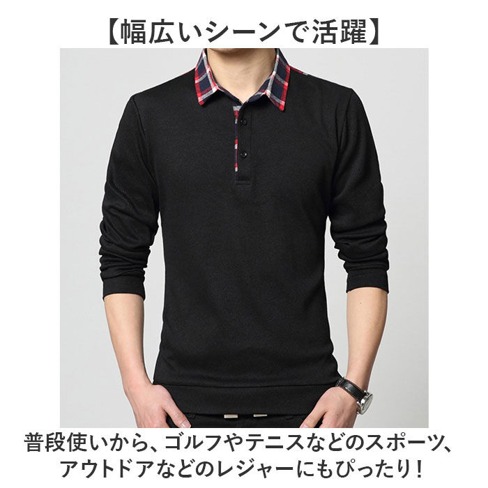 BACKYARD FAMILY「ポロシャツ メンズ 長袖 通販 Poloシャツ ポロシャツメンズ Poloシャツメンズ 長袖シャツ」|その他|