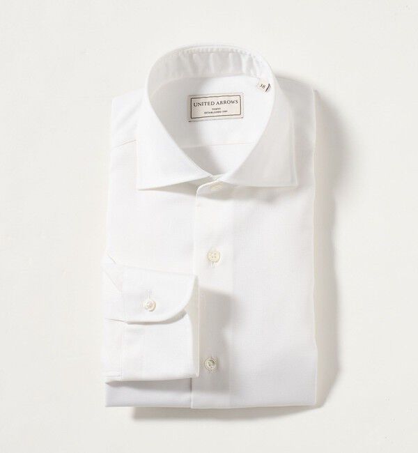 UNITED ARROWS「イージーケア AG パナマ ワイドスプレッドカラー シャツ 抗菌防臭 通気性」|シャツ・ブラウス|