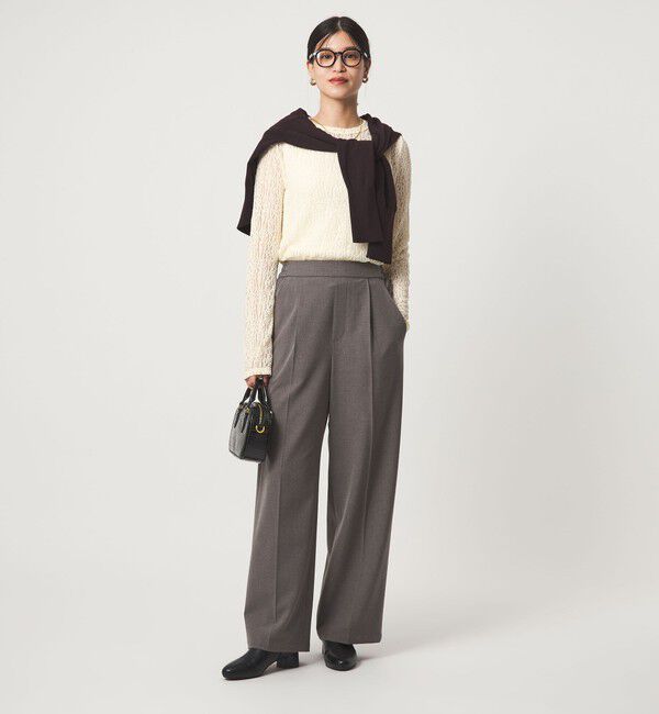 UNITED ARROWS green label relaxing「【WEB限定】＜at ease＞レース プルオーバー カットソー」|Tシャツ・カットソー|