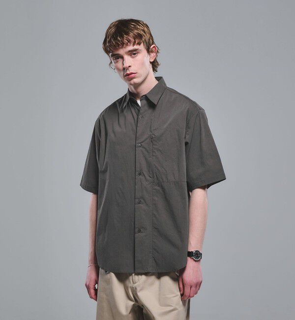 UNITED ARROWS green label relaxing「WONDER CLOTH ジャストルーズ レギュラーカラー 半袖 シャツ -ストレッチ・接触冷感・吸水速乾-」|シャツ・ブラウス|