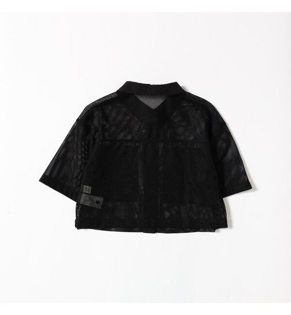 Ray BEAMS 「メッシュ クロップド シャツ」|シャツ・ブラウス|