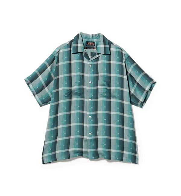 BEAMS PLUS「Open Collar Sashiko Ombre」|シャツ・ブラウス|