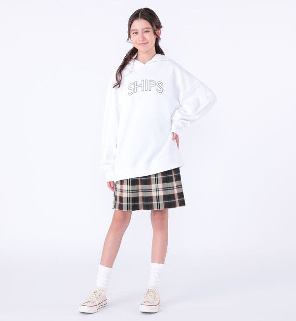SHIPS KIDS「【WEB限定】SHIPS KIDS:100～160cm / SHIPS ラウンド ロゴ パーカ」|パーカー|