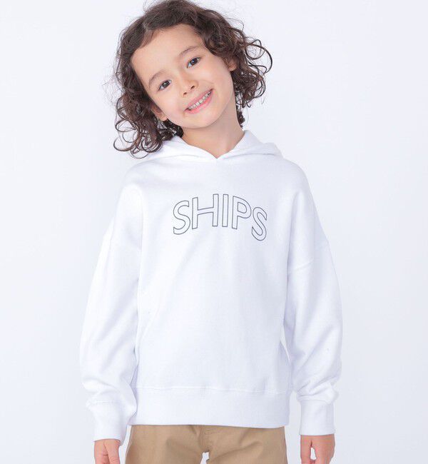 SHIPS KIDS「【WEB限定】SHIPS KIDS:100～160cm / SHIPS ラウンド ロゴ パーカ」|パーカー|