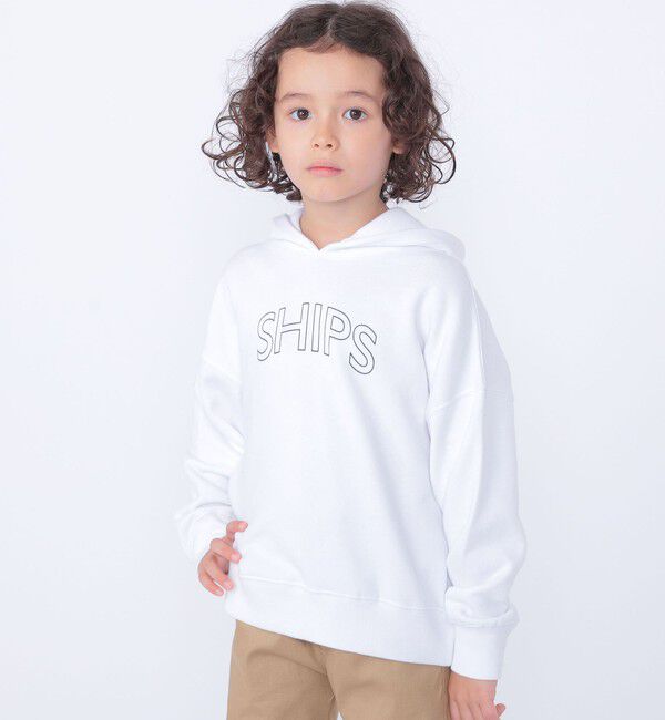 SHIPS KIDS「【WEB限定】SHIPS KIDS:100～160cm / SHIPS ラウンド ロゴ パーカ」|パーカー|