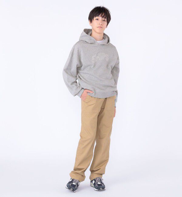 SHIPS KIDS「【WEB限定】SHIPS KIDS:100～160cm / SHIPS ラウンド ロゴ パーカ」|パーカー|