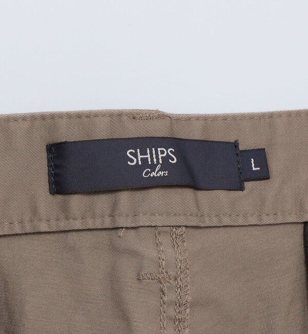 SHIPS Colors 「《一部追加予約》SHIPS Colors:〈洗濯機可能〉テーパード ストレッチ ライト チノパンツ◆」|チノ|
