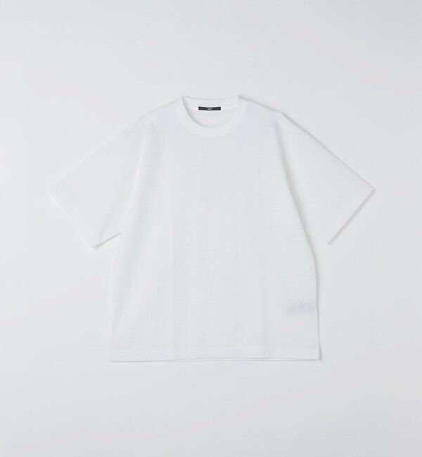 SHIPS「SHIPS:〈接触冷感〉リネン ライク ジャカード ショートスリーブ Tシャツ」|Tシャツ・カットソー|