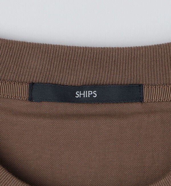SHIPS「SHIPS:〈接触冷感〉リネン ライク ジャカード ショートスリーブ Tシャツ」|Tシャツ・カットソー|