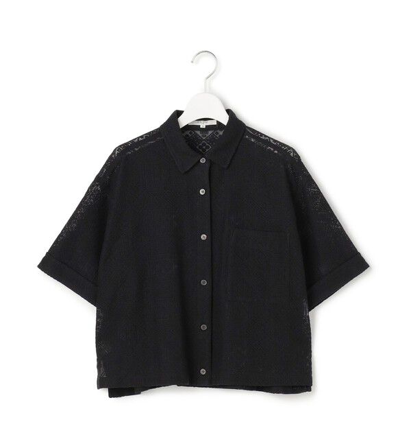 23区「【SLOW/一部店舗限定】モチーフレース 半袖 シャツ」|シャツ・ブラウス|