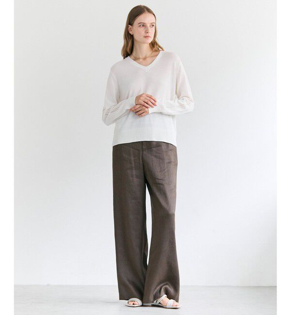 BEIGE,「MICA / リネンブレンドイージーワイドパンツ」|その他|