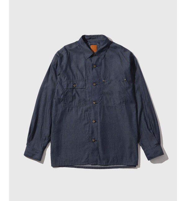 ADAM ET ROPE'「ライトオンス デニム シャツ / ADAM ET ROPE' JEANS」|シャツ・ブラウス|ネイビー(40)