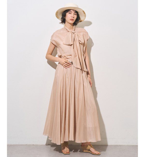  「【WEB＆一部店舗限定カラーあり】コットンシルクフレアスカート」|スカート|
