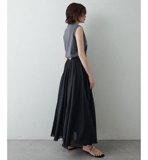  「【WEB＆一部店舗限定カラーあり】コットンシルクフレアスカート」|スカート|