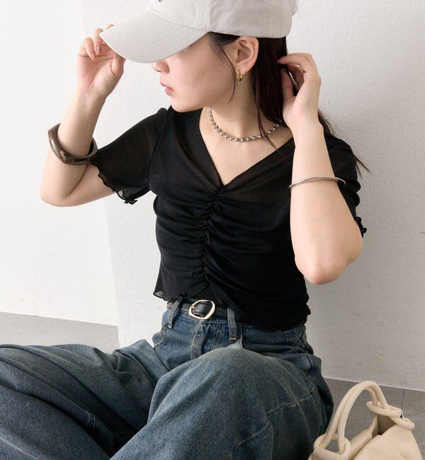  「シャーリングチュールT」|Tシャツ・カットソー|