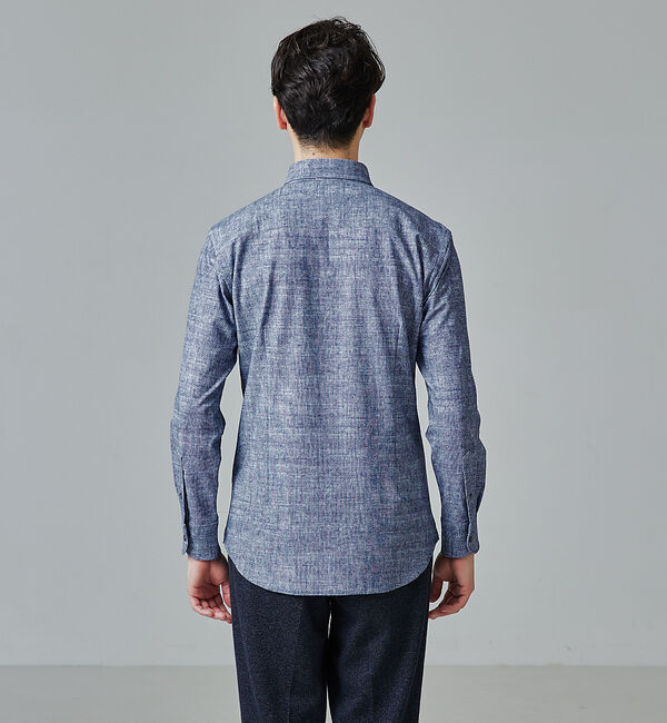 ABAHOUSE「【FLEX SHIRTS】DryMoment シャンブレー シャツ」|シャツ・ブラウス|