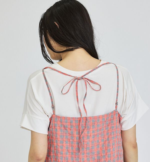 abahouse mavie「【ベッキーコラボ】2WAYリボン キャミソールワンピース【予約】」|ワンピース|