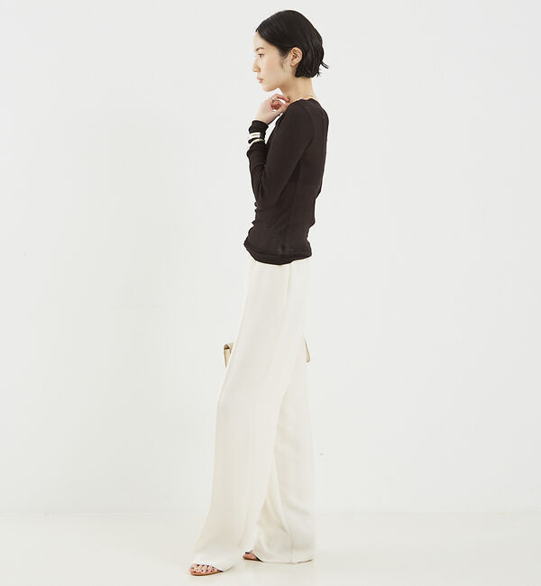 The Store by C' 「【NINETY PERCENT】ANIS SOFT RIB LONG SLEEV」|Tシャツ・カットソー|
