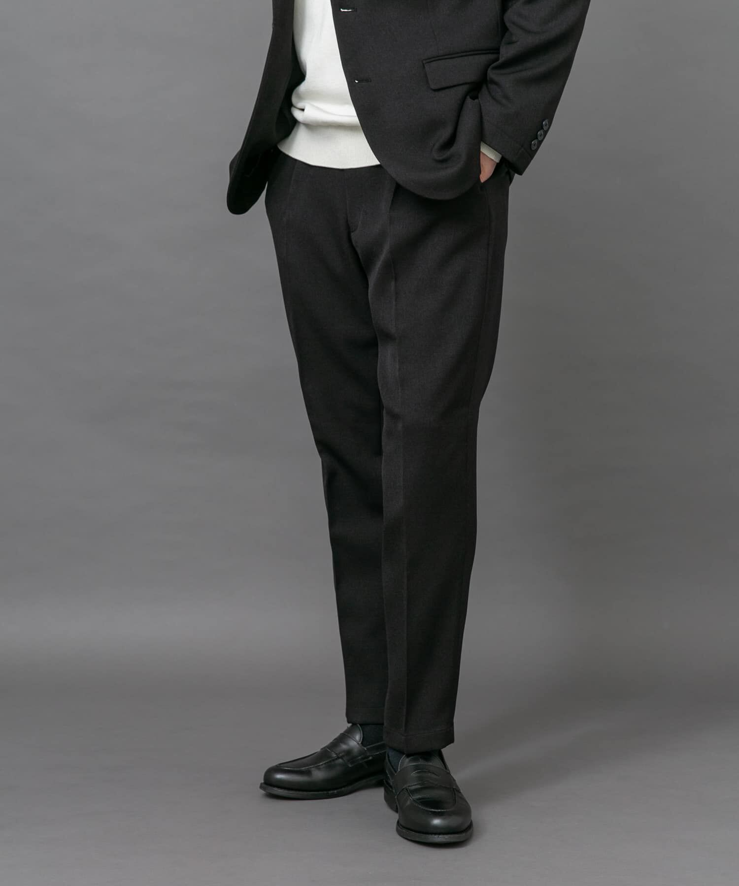 URBAN RESEARCH DOORS「LIFE STYLE TAILOR　ブラッシュドツイルストレッチパンツ」|スラックス|