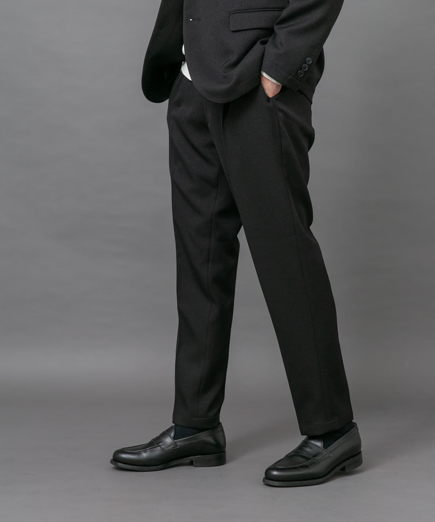URBAN RESEARCH DOORS「LIFE STYLE TAILOR　ブラッシュドツイルストレッチパンツ」|スラックス|