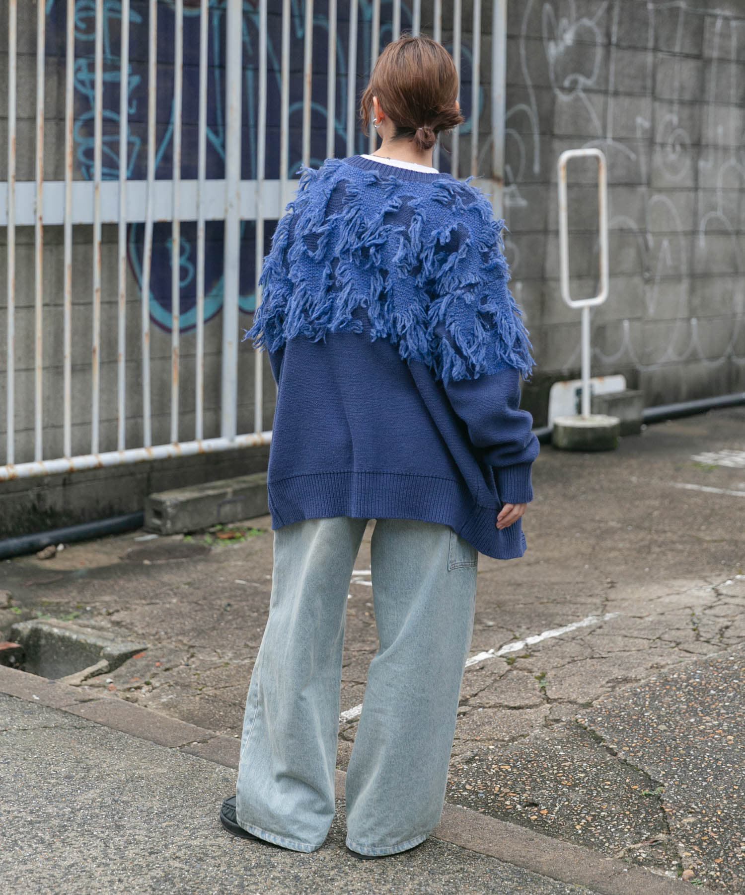  「ジャガードフリンジカーディガン」|カーディガン|