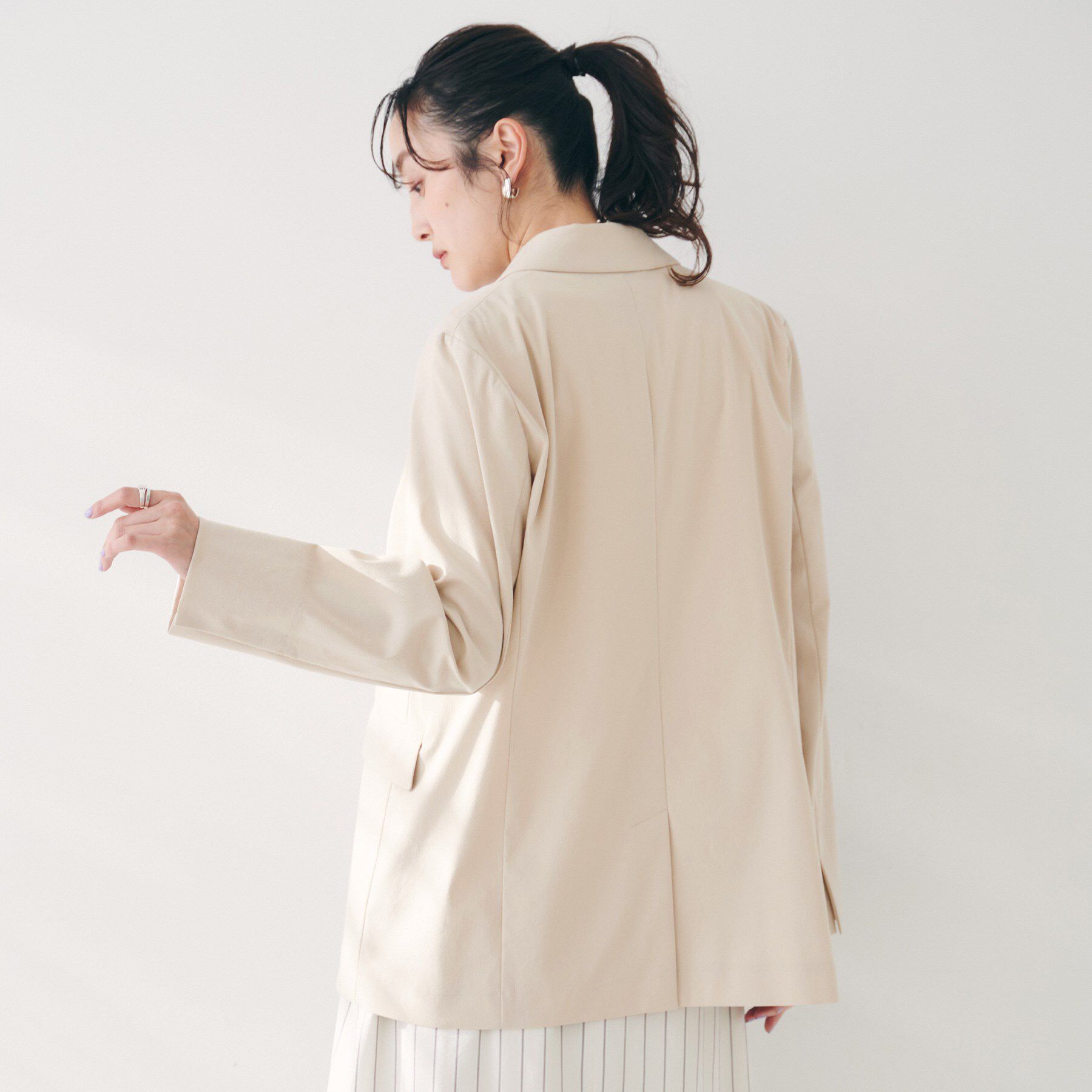 UNTITLED「【セットアップ可能／オンオフ】ラミー混 ダブルブレストジャケット」|テーラードジャケット|