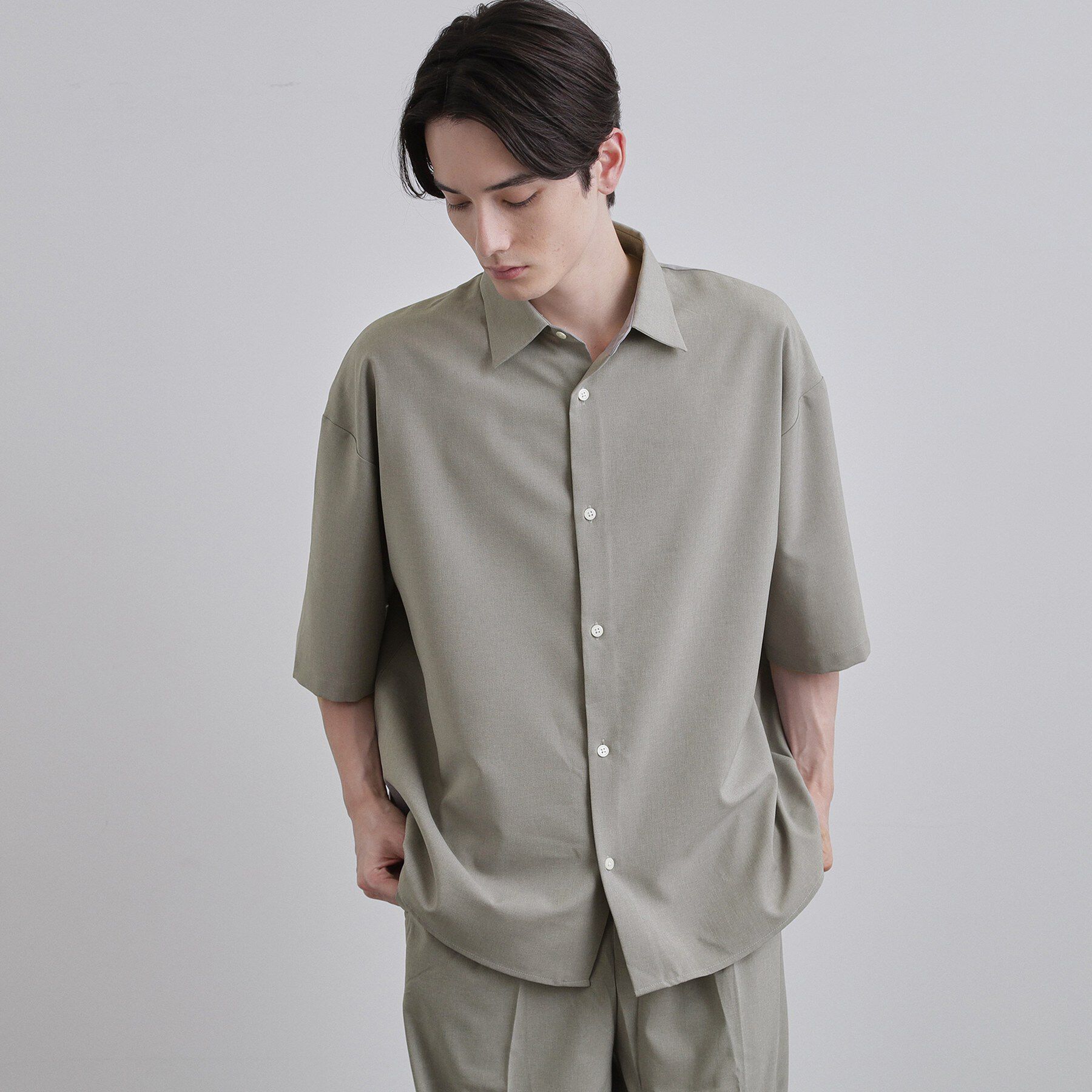tk.TAKEO KIKUCHI「【セットアップ対応可】ソフィートロピカルストレッチ半袖シャツ」|シャツ・ブラウス|