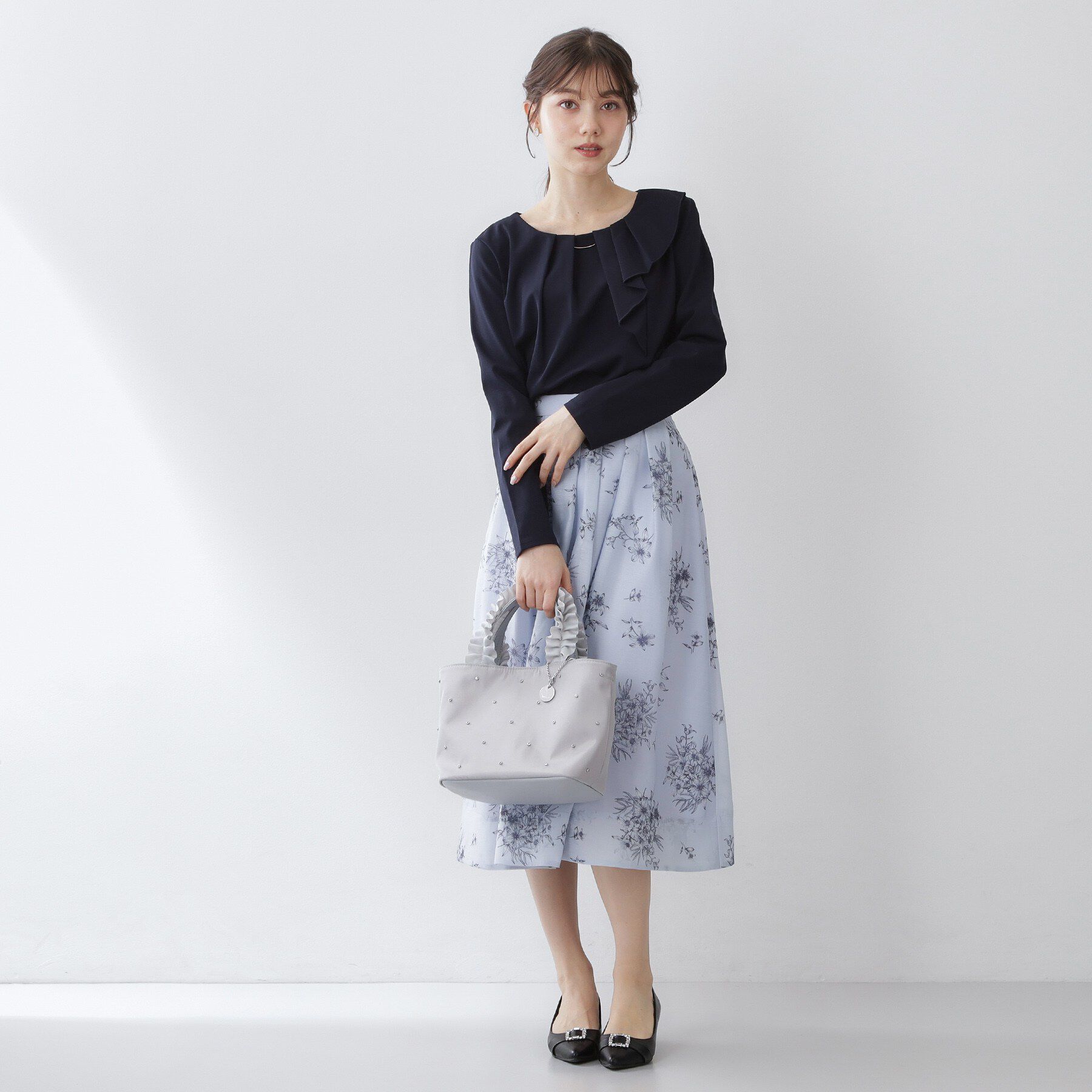 index「アシメタックフリルバートップス【洗濯機OK】」|Tシャツ・カットソー|