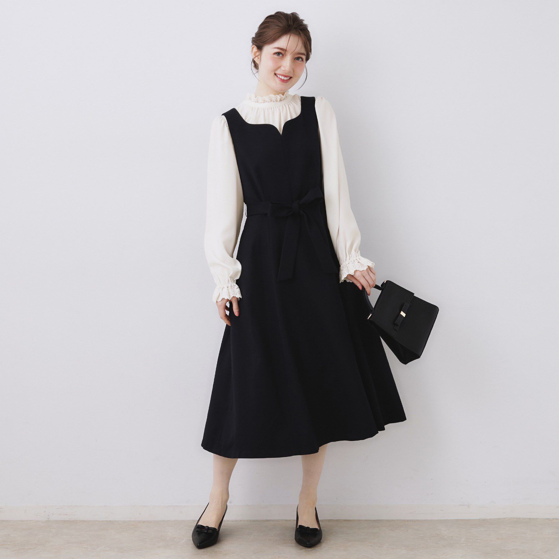 Couture broach「【2WAY・ハレの日・通勤】エンブロレースブラウス」|シャツ・ブラウス|